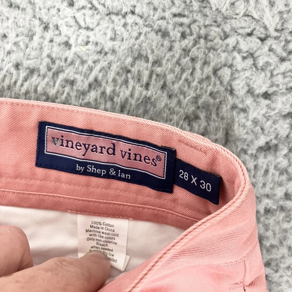 Vineyard Vines Club Pant Pants Mens 28x30 Pink Chino Classic Fit Cotton Casual
